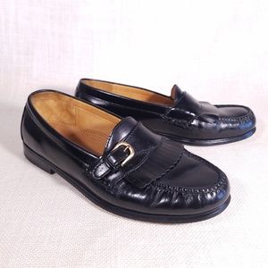 ❌SOLD❌Cole Haan Black Leather Monk Strap Loafers